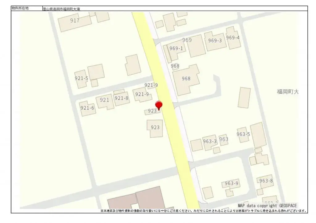 Préfecture de Toyama Ville de Takaoka Propriété foncière (3)