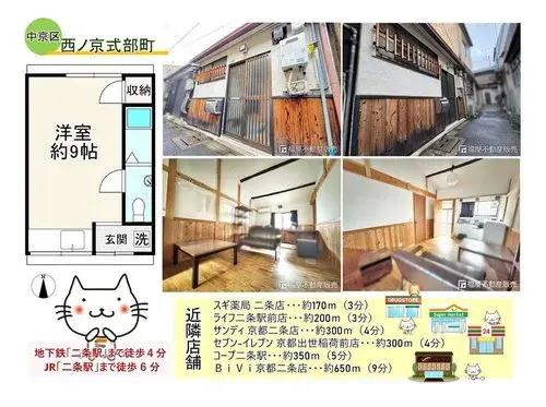 Propiedad tipo estudio Ciudad de Kyoto Barrio de Nakagyo Prefectura de Kyoto (16)