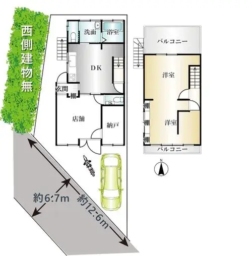 2DK+S物件 京都市西京区 京都府 (17)