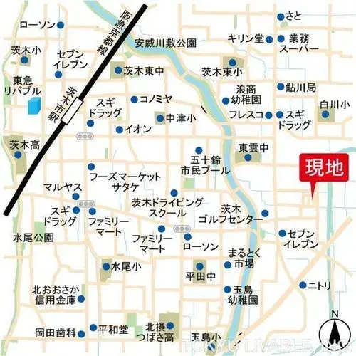 Inmueble 2LDK+S Ciudad de Ibaraki Prefectura de Osaka (19)